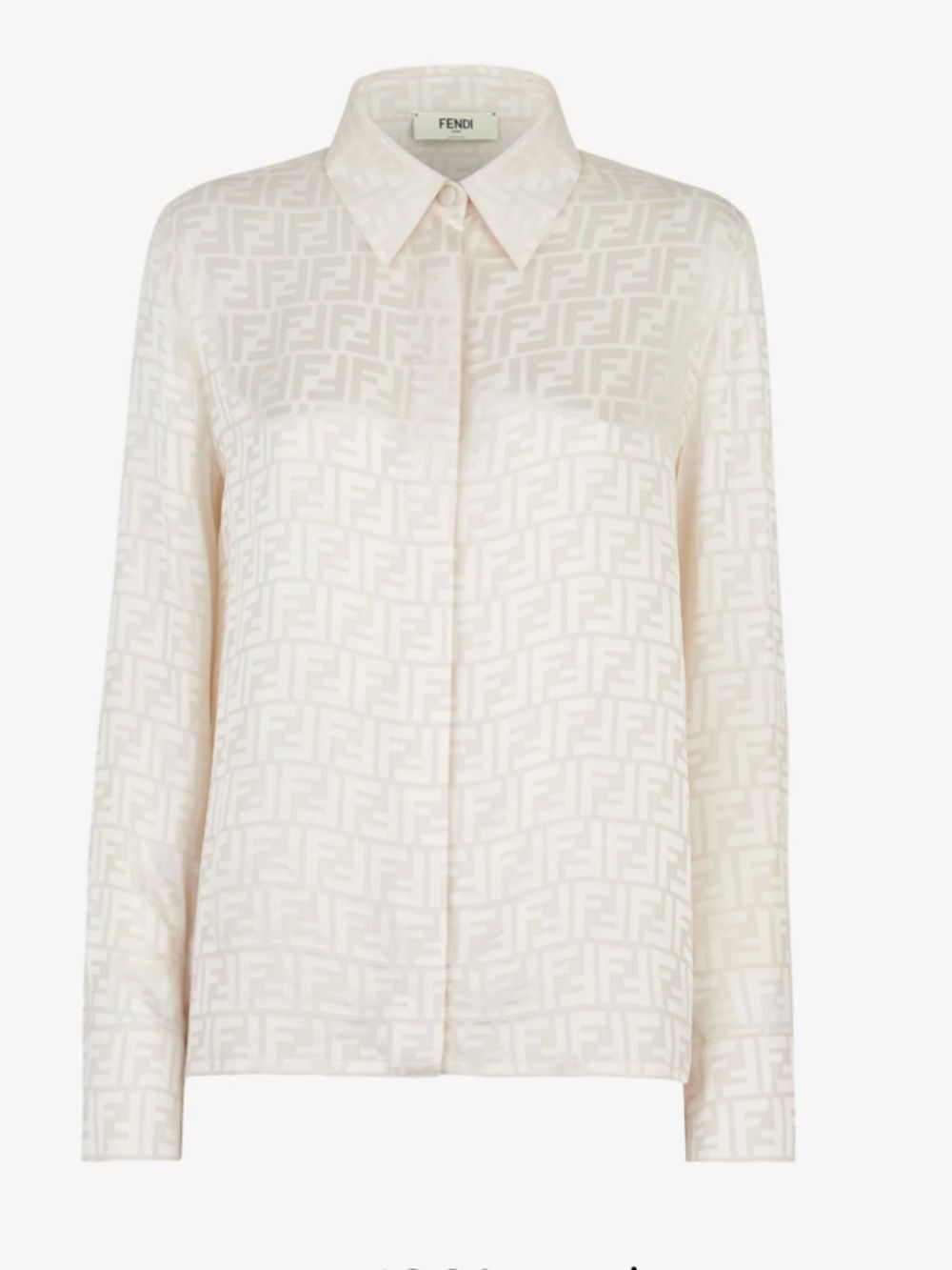 Fendi Cream FF Silk Shirt